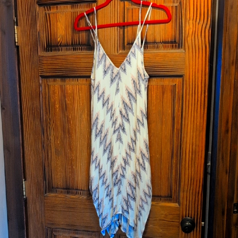 Dual Strap Tie-Back Handkerchief Dress